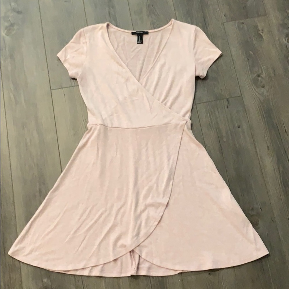 Light Pink Wrap Dress